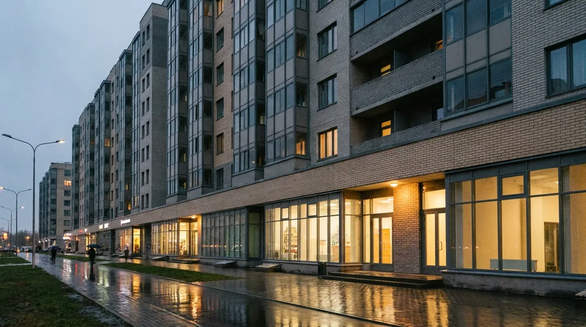 Строящийся жилой квартал: покупка коммерции на старте продаж